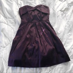 NWT Strapless Violet Satin Formal Dress, size 1